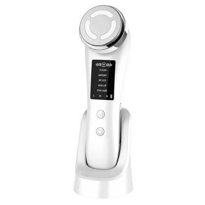 RealG RC-K-2582 EMS masážny prístroj na tvár 5 v 1 s LED fototerapiou, liftingom a bezihlovou mezoterapiou