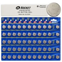 Rocket AG13 Alkalické knoflíkové baterie Rocket LR44 1,5 V, 200 ks