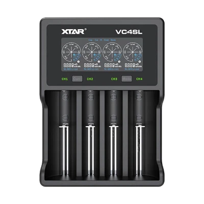 Rebel BAT1151 Nabíječka baterií Li-ion / Ni-MH / Ni-Cd, 4 sloty, USB-C QC 3.0, 0,25-3 A