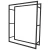 KIK KX2453 Kovový stojan na krbové drevo 100 × 80 × 25 cm