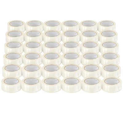 RealG Lepicí páska PP, akryl, šíře 48 mm, návin 90 m, transparentní, 36 ks