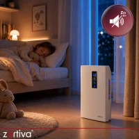 Zortiva 28266 Odvlhčovač vzduchu 2 v 1, 90 W, 1800 ml, dálkové ovládání, bílý