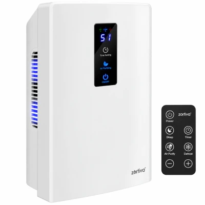 Zortiva 28266 Odvlhčovač vzduchu 2 v 1, 90 W, 1800 ml, dálkové ovládání, bílý
