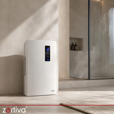 Zortiva 28266 Odvlhčovač vzduchu 2 v 1, 90 W, 1800 ml, dálkové ovládání, bílý