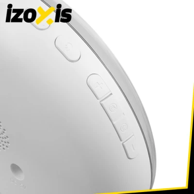 Izoxis 27784 Svetelný budík so simuláciou východu slnka, s FM rádiom, biely