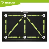 Trizand 27726 Fotbalová tréninková podložka 60 x 90 cm, černo-zelená