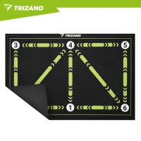 Trizand 27726 Fotbalová tréninková podložka 60 x 90 cm, černo-zelená
