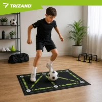 Trizand 27726 Fotbalová tréninková podložka 60 x 90 cm, černo-zelená