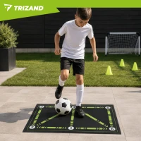 Trizand 27726 Fotbalová tréninková podložka 60 x 90 cm, černo-zelená