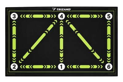 Trizand 27726 Fotbalová tréninková podložka 60 x 90 cm, černo-zelená