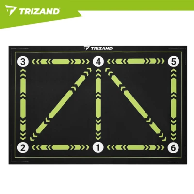 Trizand 27726 Fotbalová tréninková podložka 60 x 90 cm, černo-zelená