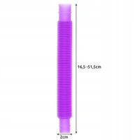 Kruzzel 19741 Stavebná sada natahovacích trubičiek proti stresu 16,5 - 51 cm, 100 ks