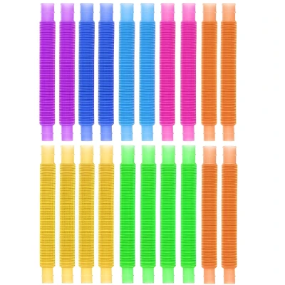 Kruzzel 19741 Stavebná sada natahovacích trubičiek proti stresu 16,5 - 51 cm, 100 ks