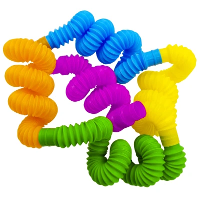 Kruzzel 19741 Stavebná sada natahovacích trubičiek proti stresu 16,5 - 51 cm, 100 ks
