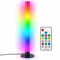 Verk 12385 Dekorativní LED lampa RGB s dálkovým ovládáním 40 cm, černá