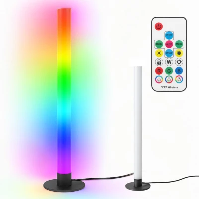 Verk 12385 Dekoratívna LED lampa RGB s diaľkovým ovládaním, 40 cm, čierna