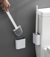 Ruhhy 28330 Silikónová kefa na WC, biela