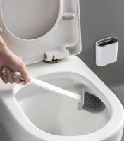 Ruhhy 28330 Silikónová kefa na WC, biela