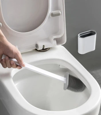 Ruhhy 28330 Silikónová kefa na WC, biela