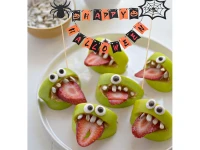 Verk 26144 Halloweenská dekorácia na tortu „Happy Halloween“, čierno-oranžová