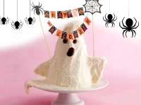 Verk 26144 Halloweenská dekorácia na tortu „Happy Halloween“, čierno-oranžová