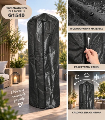 GORDON G1525 Ochranný obal na plynový terasový ohřívač G1540 se zipem, černý