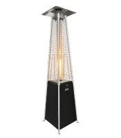 GORDON G1399 Terasový plynový ohřívač s efektem plamene 13 kW, černý
