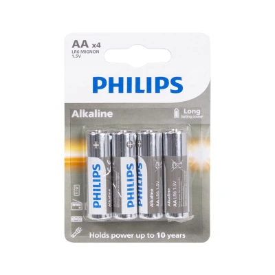 Philips BAT0675 Alkalická baterie AA LR6 1,5 V, 4 ks