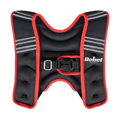 Rebel RBA-2528-5 Neoprenová zátěžová vesta 5 kg, černo-červená