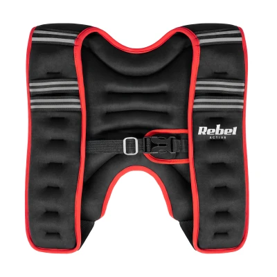 Rebel RBA-2527-5 Neoprénová záťažová vesta 5 kg, čierno-červená