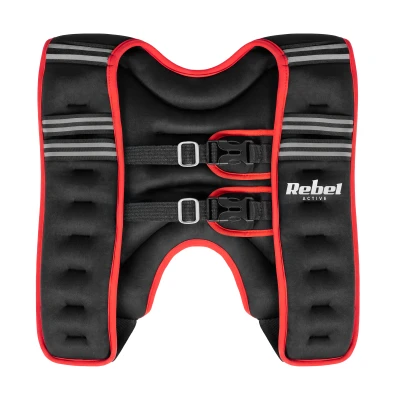 Rebel RBA-2528-10 Neoprenová zátěžová vesta 10 kg, černo-červená