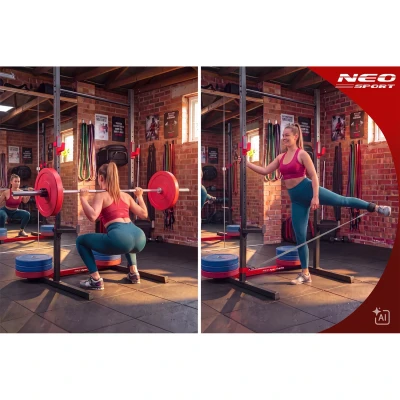 Neo-Sport 130400 Multifunkčný stojan na činky s hrazdou Apex Frame, nosnosť až 300 kg