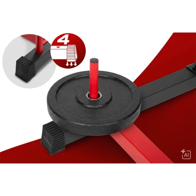 Neo-Sport 130400 Multifunkčný stojan na činky s hrazdou Apex Frame, nosnosť až 300 kg