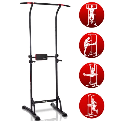 Neo-Sport 130300 Samostatne stojaca multifunkčná hrazda Apex Dip, nosnosť 100 kg