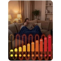 Berdsen BD-963 Elektrická vyhrievaná deka 180 x 160 cm, 160 W, modrá