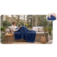 Berdsen BD-963 Elektrická vyhrievaná deka 180 x 160 cm, 160 W, modrá