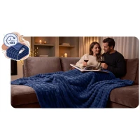 Berdsen BD-963 Elektrická vyhrievaná deka 180 x 160 cm, 160 W, modrá