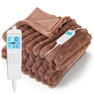 Berdsen BD-963 Elektrická vyhrievaná deka 180 x 160 cm, 160 W, hnedá