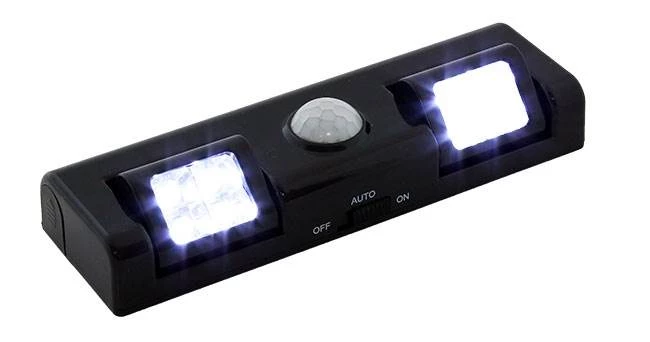 APT XZ1808 Osvětlení s pohybovým senzorem 8 LED, 3x AA - černé