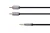 Kruger&Matz KM0310 Audio kabel jack 3,5 mm - 2x RCA stereo, 1,8 m