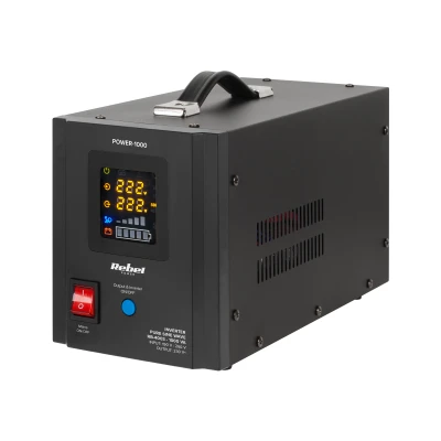 Rebel RB-4003 Záložní zdroj POWER-1000 - měnič s čistou sinusoidou a funkcí nabíjení 12V/230V 1000VA/700W