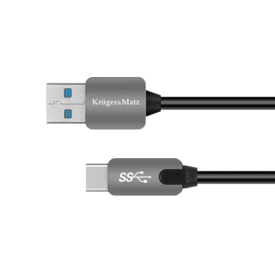 Kruger&Matz KM0347 Kabel USB 3.0 - USB typu C 0,5 m 5 Gbps