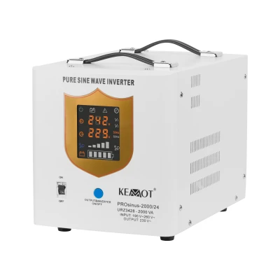 Kemot URZ3428 Záložní zdroj PROsinus-2000/24 - měnič s čistou sinusoidou 24V/230V 2000VA/1400W