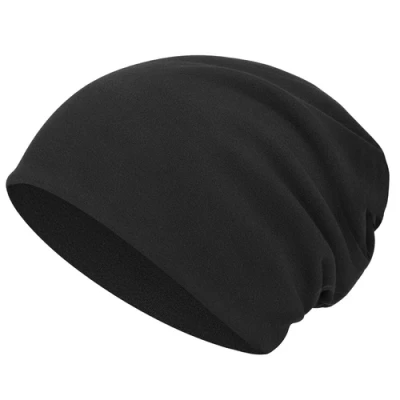 Trizand 28066 Zimní unisex čepice s fleecovou podšívkou, černá