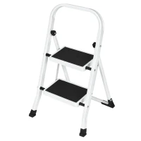 ModernHome LTLA2 Skládací ocelové schůdky 2stupňové, protiskluzové, nosnost 150 kg