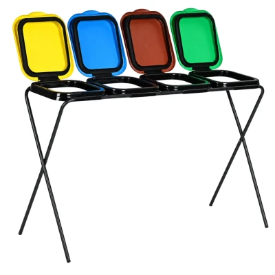 MultiGarden LT4-21 Stojan na triedený odpad so 4 farebnými vekom, 4x 120 l