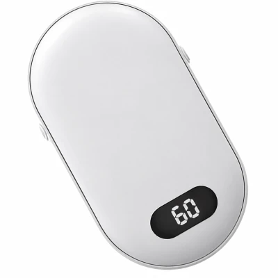 APT DA307 Elektrický ohřívač rukou s LCD displejem, 6000 mAh, 2 teploty 45/60 °C, USB, bílý