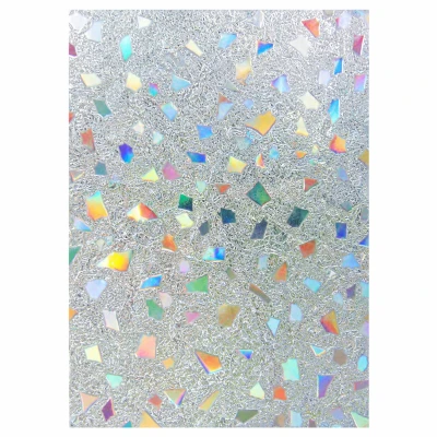APT DA658A Dekoratívna okenná fólia s efektom 3D vitráže z kamienkov, 60 x 200 cm