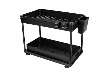 APT DA675 Dvoupatrový organizér pod dřez s výsuvnou zásuvkou 39 x 22 x 30 cm, černý