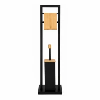APT DA681 Stojan na toaletní papír s WC štětkou 72 cm, černý